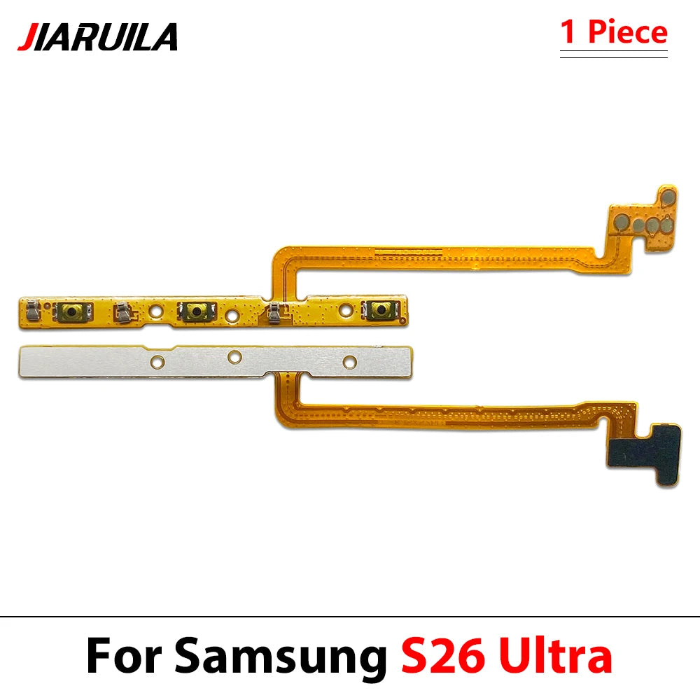 New For Samsung S22 S23 S24 S25 S26 Plus Ultra 4G 5G Power on off Volume Key Button Button Flex Cable Samsung phone repair parts