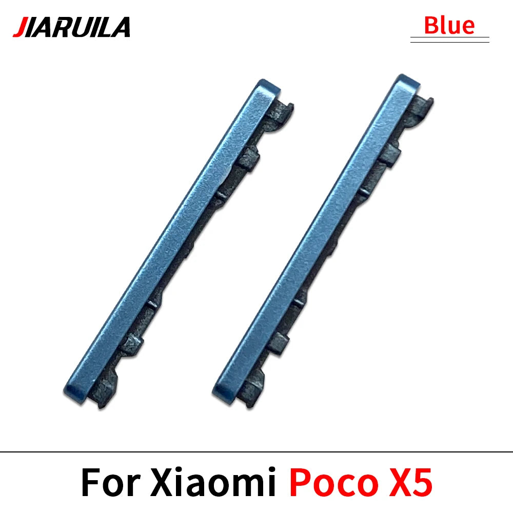 Side Key Power and Volume Button For Xiaomi Poco X4 X5 X6 Pro 5G Replacement Parts Xiaomi  Xiao mi phone repair parts