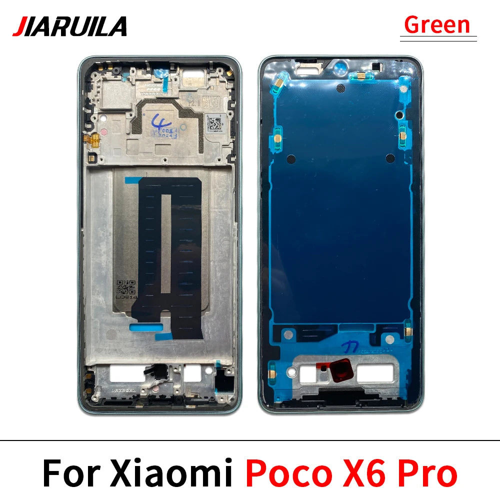 New Front Housing LCD Frame Screen Bezel Holder For Xiaomi Poco F3 F4 X3 GT M3 M4 M5s X5 X6 Pro 4G 5G Xiaomi  Xiao mi phone repair parts