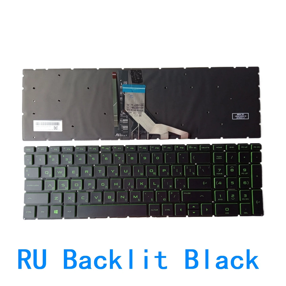 US RU Backlit Keyboard For HP Pavilion 15-DA 15-CX 15-DB 15-DX 15-DR 250 G7 /255 G7 /256 G7 15-CN 15-CS 15-CR 15-CW 17-BY 17-CA  HP laptop repair parts