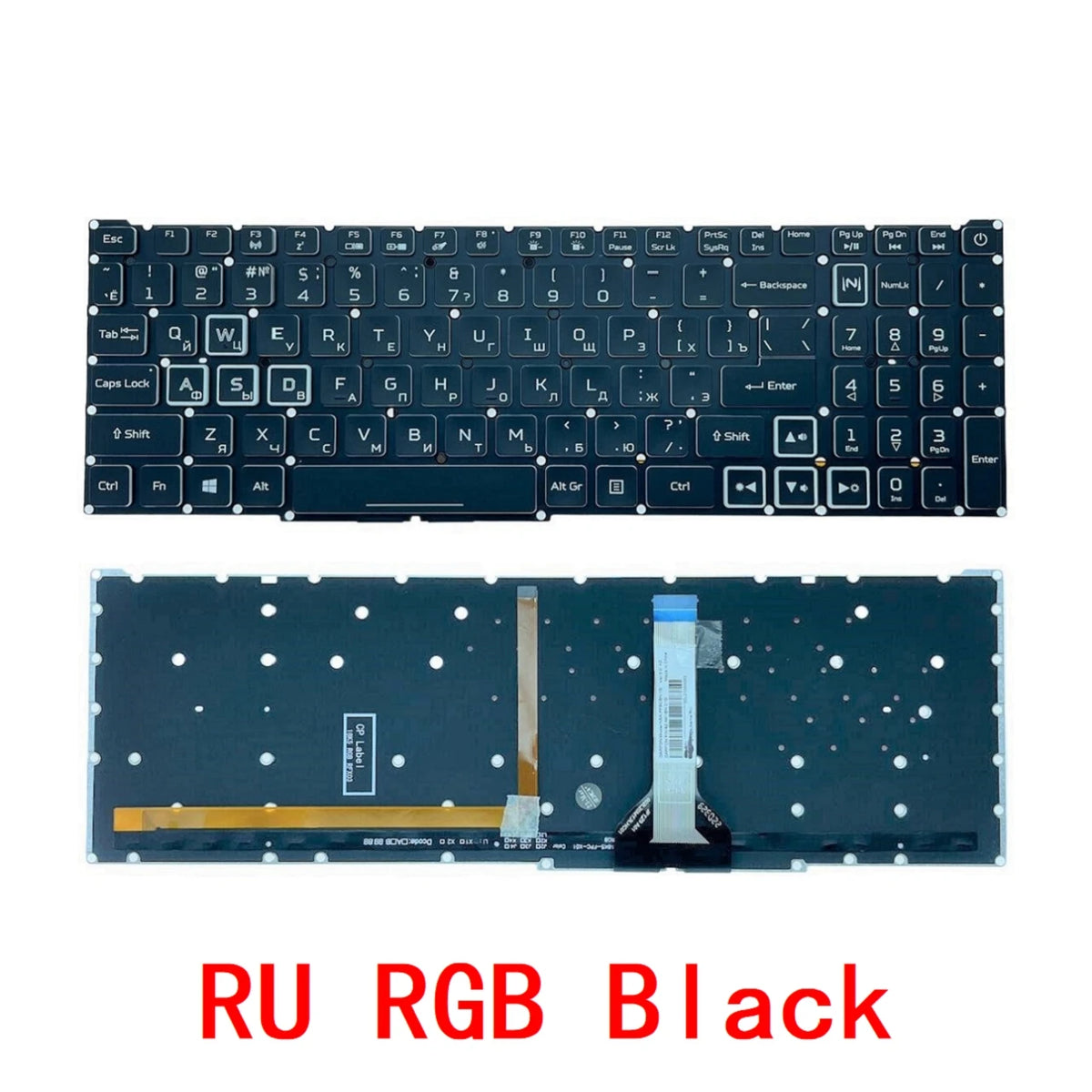 New US Russian Spanish Laptop RGB Keyboard For Acer Nitro 5 AN515-56 AN515-57 AN515-45 Predator Helios 300 PH315-54 Acer laptop repair parts