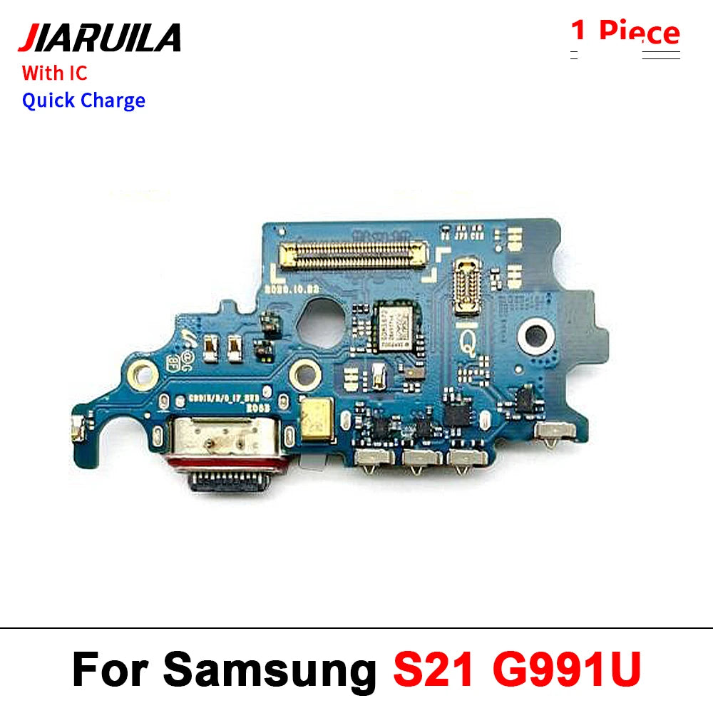 New USB Charger Dock Connector Charging Port Microphone Flex Cable For Samsung S21 S22 S23 S24 S25 Plus Ultra S21 Fe 5G S921U Samsung phone repair parts