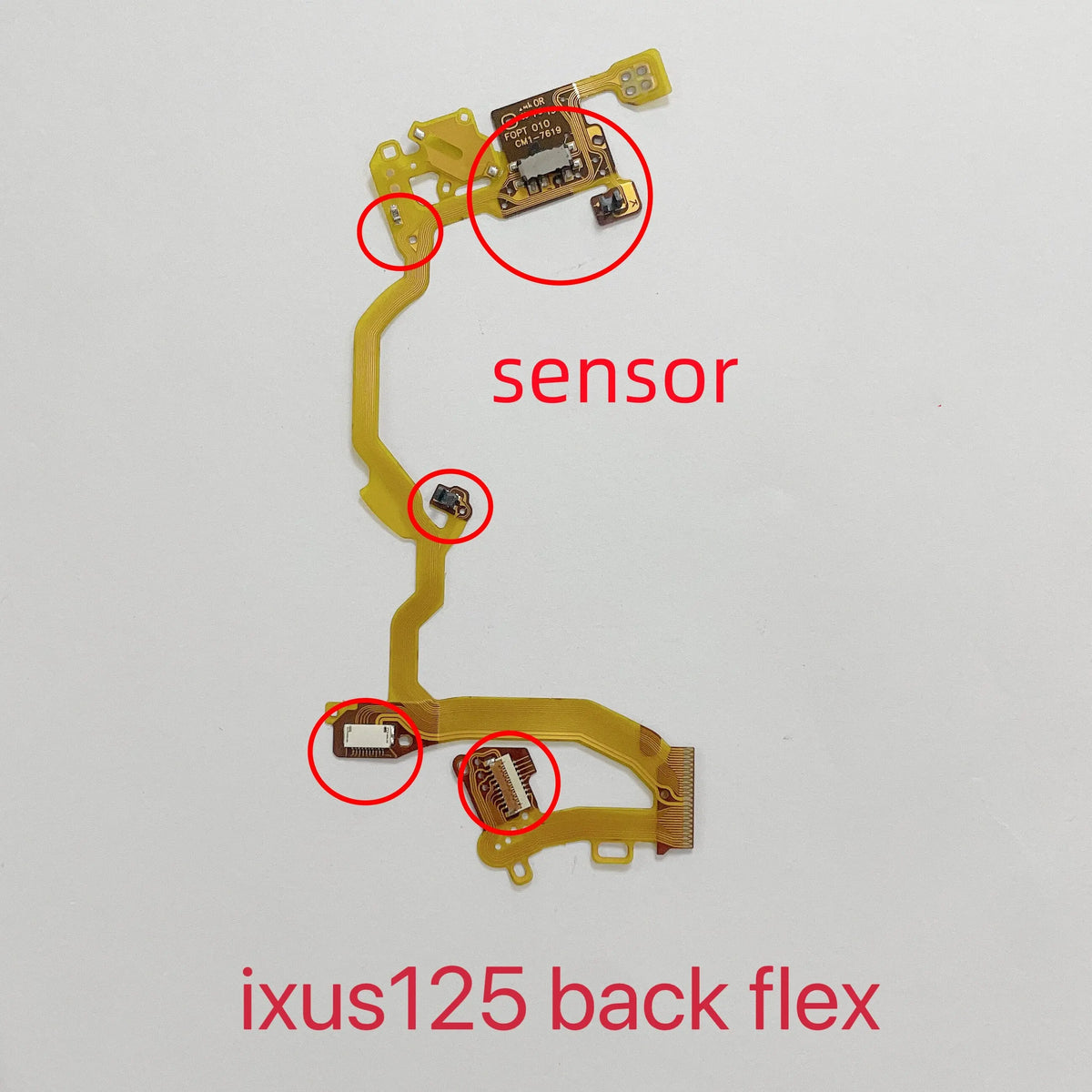 New IXUS125 Lens Back Flex Cable With Sensor for Canon IXUS125 Camera Lens Cable Repair Parts Digital Camera repair parts