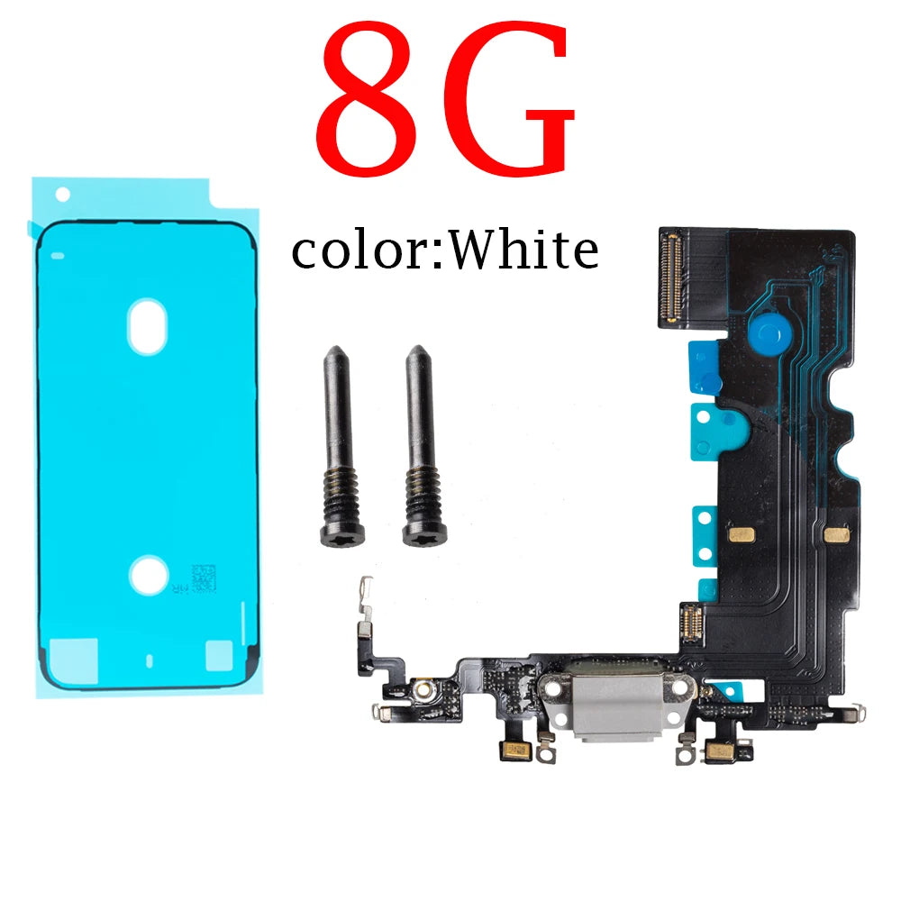 1set Charging Flex Cable for iPhone 7 8 Plus X XS Max XR Charger Dock Connector USB Port Repair Part iPhone phone repair parts