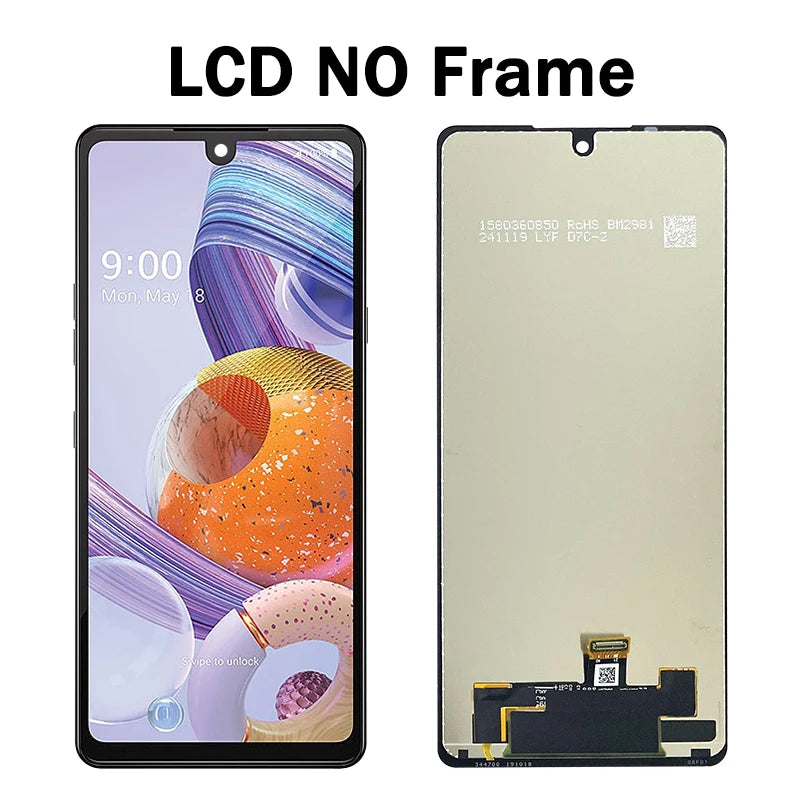 6.8"New For LG Stylo 6 LM-Q730TM LCD Display Touch Screen Digitizer Assembly For LG Stylo6 LMQ730TM Display Replacement LG phone repair parts