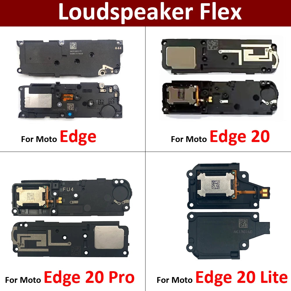 10Pcs, Loud Speaker Buzzer Ringer Loudspeaker Flex Cable For Motorola For Moto Edge 20 30 40 50 Lite Pro Plus Ultra Neo Fusion Motorola phone repair parts