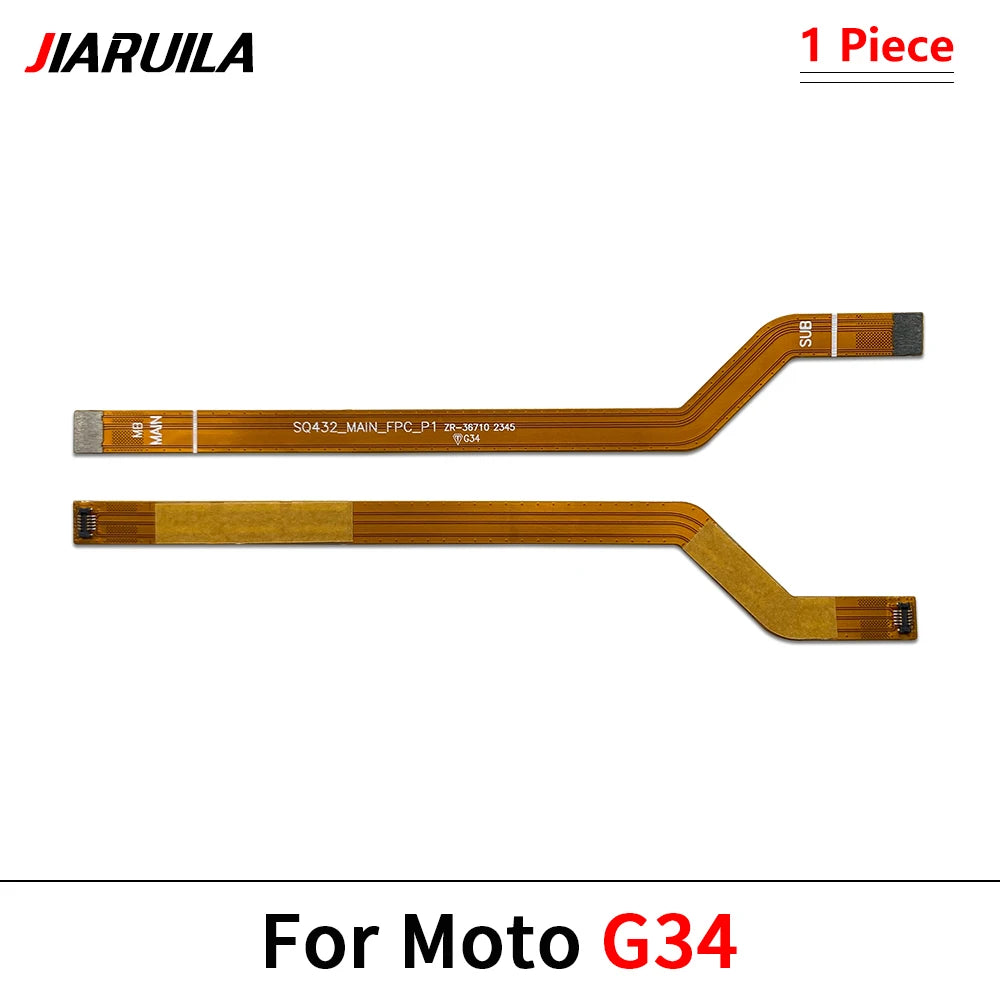 10Pcs, Main Motherboard Board Mainboard Flex Cable For Motorola Moto G14 G34 G54 G32 G42 G52 G62 G72 G82 G53 G73 G84 G85 5G Motorola phone repair parts