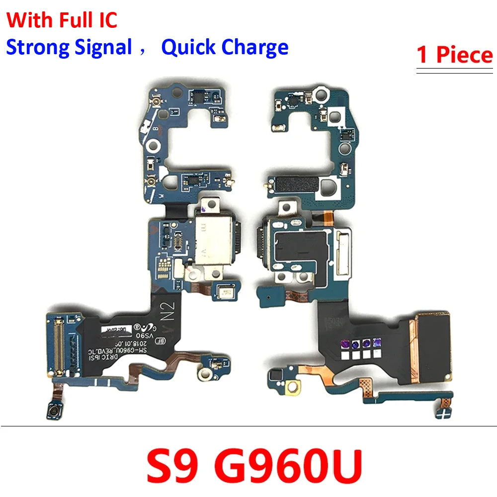 For Samsung S8 S9 Plus S10 Lite 5G G950F G955F G965F USB Charging Dock Connector Flex Cable Microphone Board Samsung phone repair parts