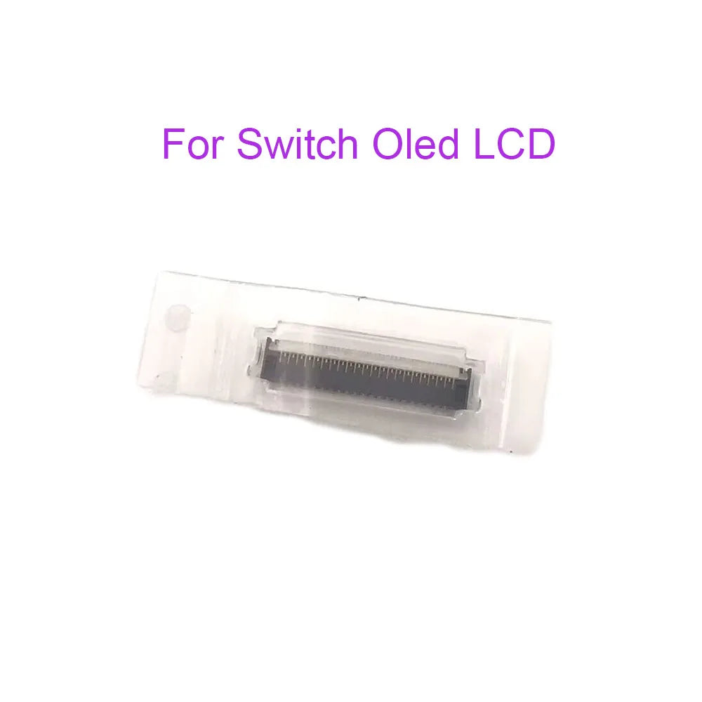 20PCS Original LCD Screen Display Connector Socket Replacement Part For NS Switch/Lite/Oled Port Jack Repair Game console repair parts