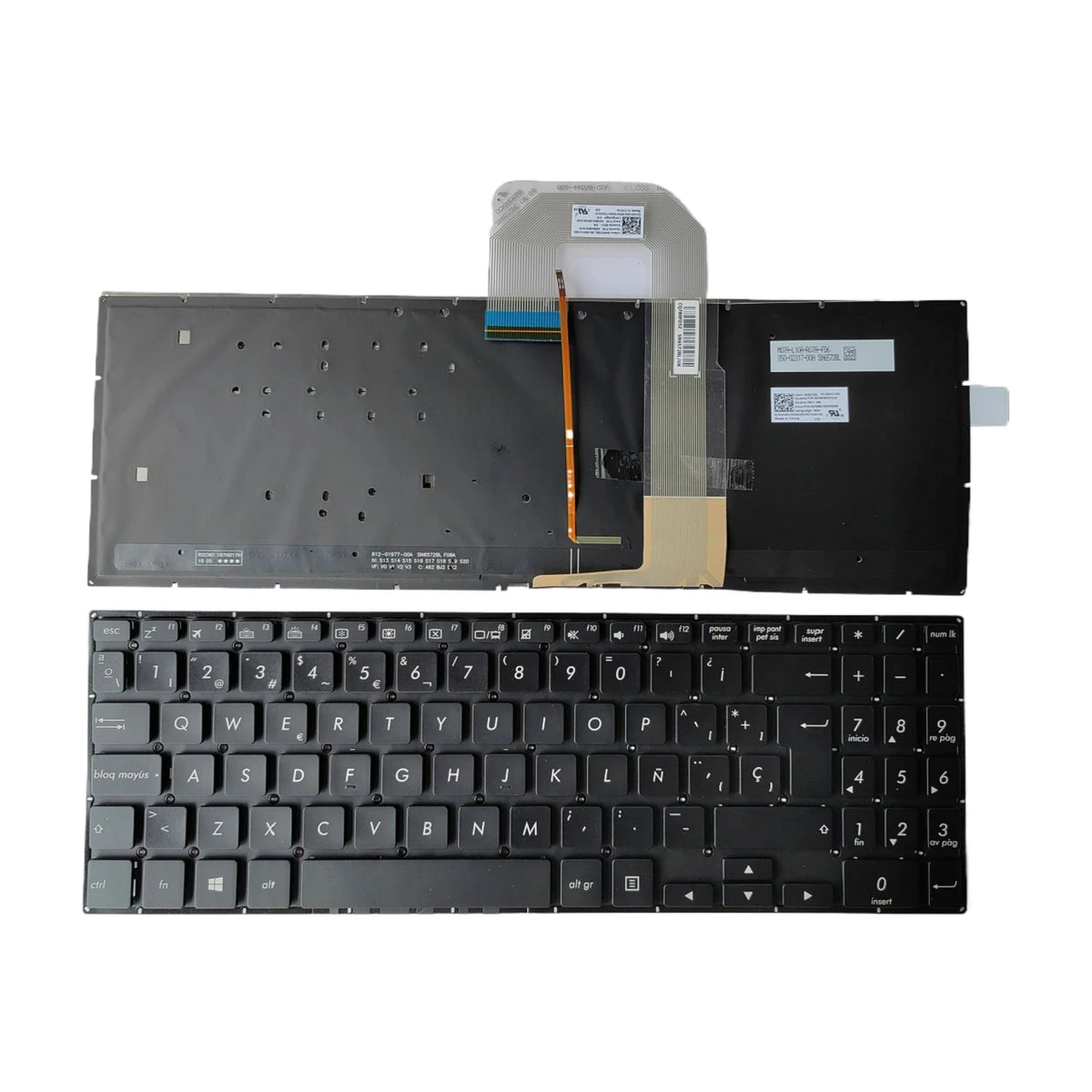 New Spanish Laptop Backlit Keyboard For ASUS VIVOBOOK 15 TP510 TP510U TP510UA RH31T Notebook PC Replacement ASUS laptop repair parts