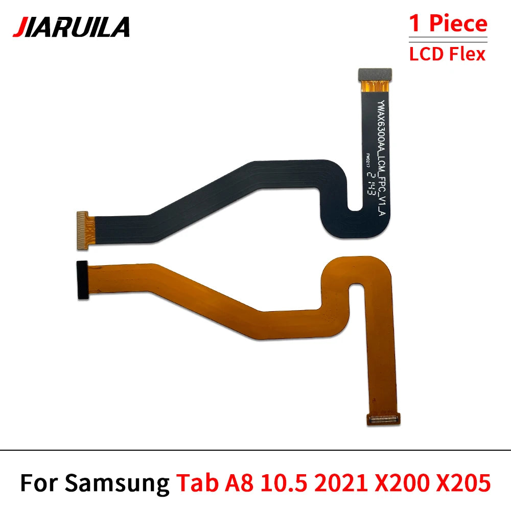 New For Samsung Tab A8 10.5 2021 X200 X205 Dock Connector Micro USB Charger Charging Port Microphone Main LCD Board Flex Cable Samsung phone repair parts