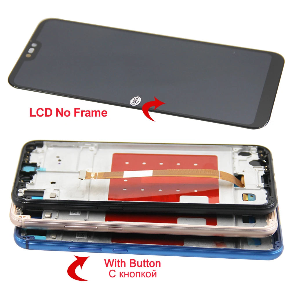 5.84" For Huawei P20 lite LCD Screen Display Touch Screen Digitizer Frame Full Nova 3e Replace ANE-l21 ANE-LX1 HUAWEI phone repair parts