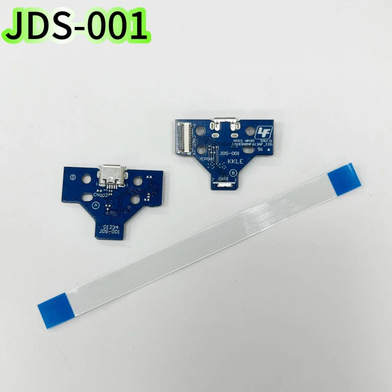 10Sets for Dualshock 4 PS4 Controller USB Charging Port Socket Circuit Board 12Pin 14PIN JDS 011 030 040 050 Connector for PS4  Game console repair parts