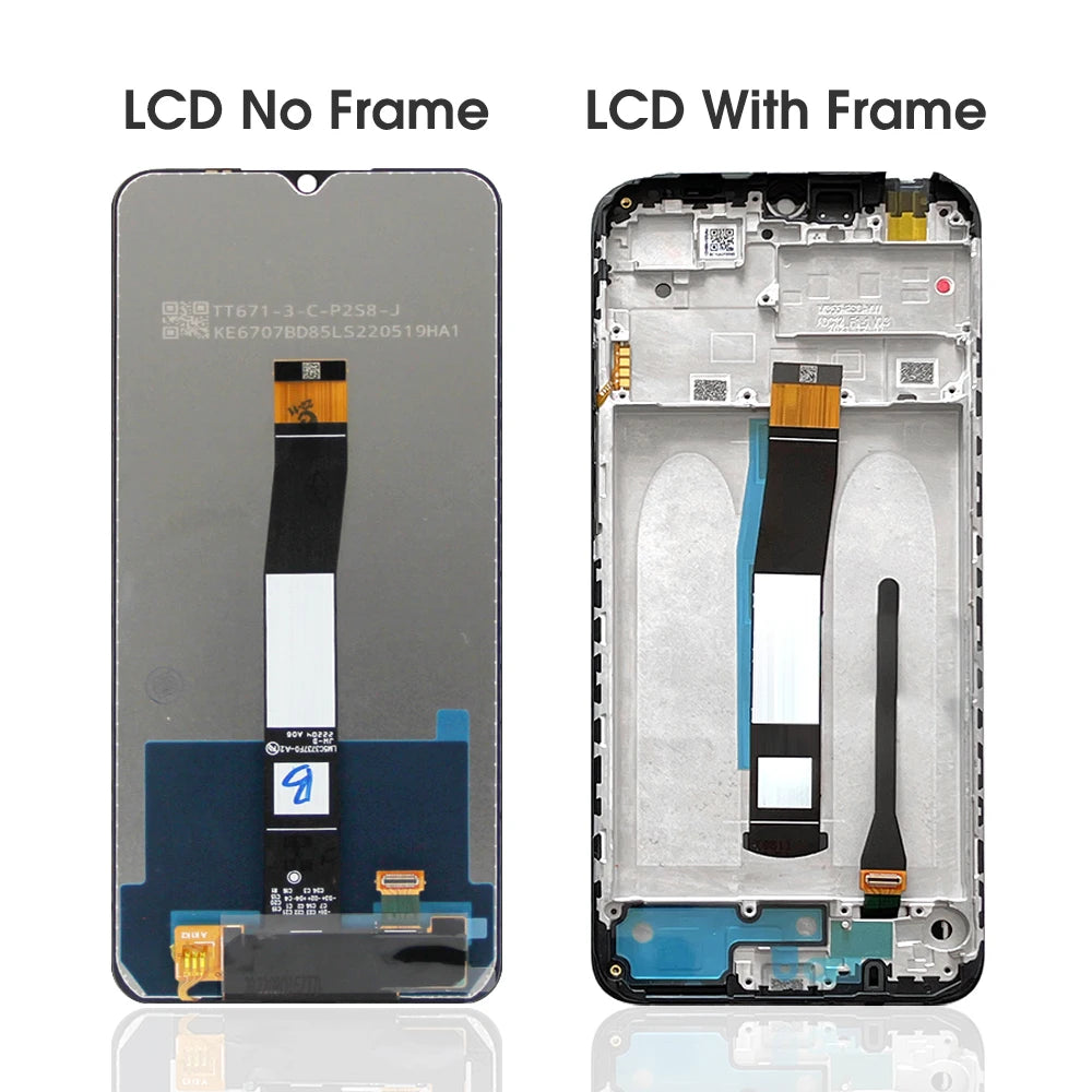 For Xiaomi Redmi 10C 220333QBI Lcd Display Touch Screen Digitizer Assembly With Frame for Redmi 10C Screen Replacement 100% Test Xiaomi phone repair parts