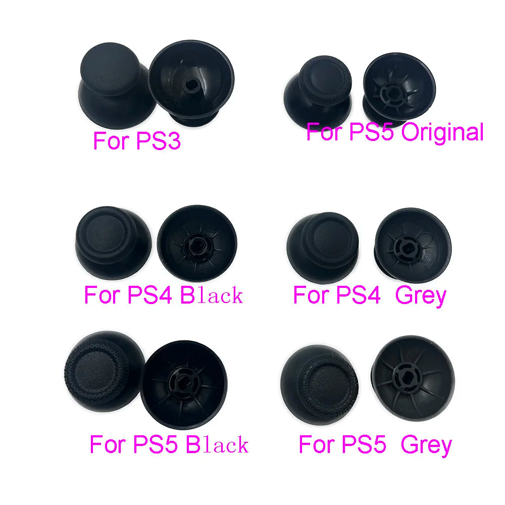 10PCS=5Pairs Analog For PS3 PS4 Slim Controller Thumb Stick Grip Thumbstick Cap Cover for PS5 Dualsense Joystick Game console repair parts