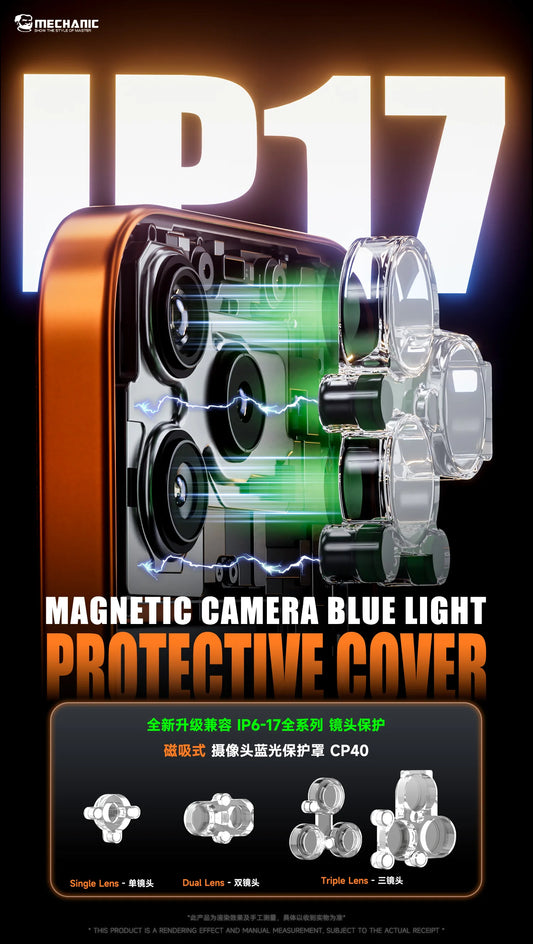 MECHANIC CP40 Protection Cover Magnetic Camera Lens Protector Shockproof and Wear-resistant Repair Shield For IP 6-17 Series Professional Repair Tools