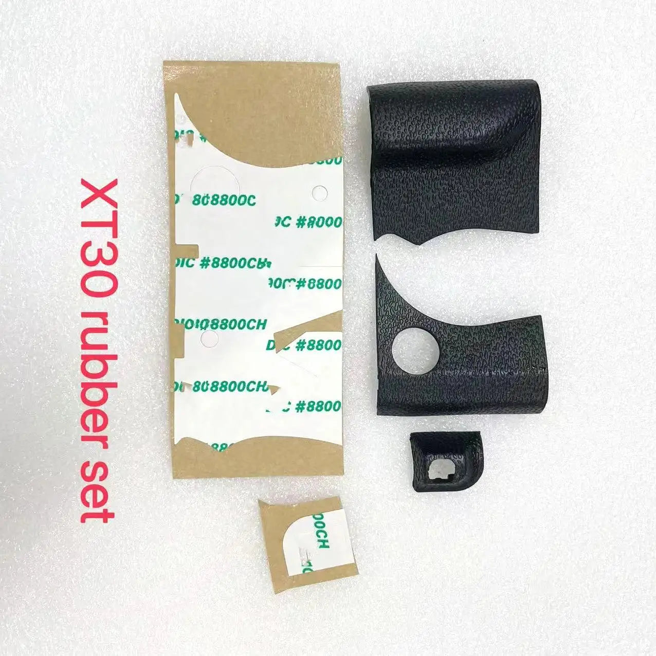 New for Fujifilm FUJI X-T30 II XT30II XT30 X-T30 Mark II Body Rubber Grip + Rear Thumb + Front Side Rubber Cover Part with Tape Digital Camera repair parts