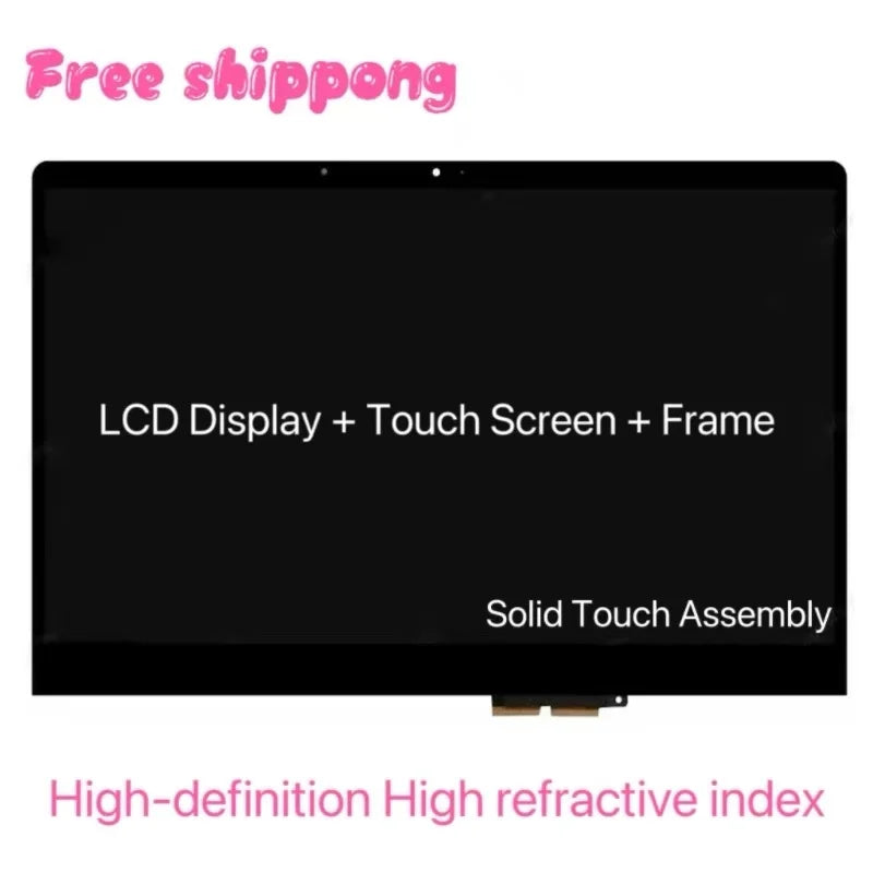 For Lenovo Yoga710-14 Yoga 710-14Ikb 14" Fhd 1920X1080 Ips Lcd Touch Screen Display Assembly with Frame Replacement Lenovo laptop repair parts