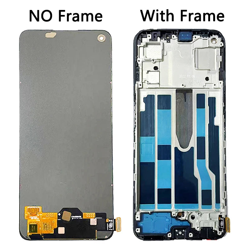 Super AMOLED For OnePlus Nord CE 2 5G LCD Display Touch Screen Digitizer Panel Assembly  For 1+Nord CE 2 5G  IV2201 Display  OnePlus phone repair parts