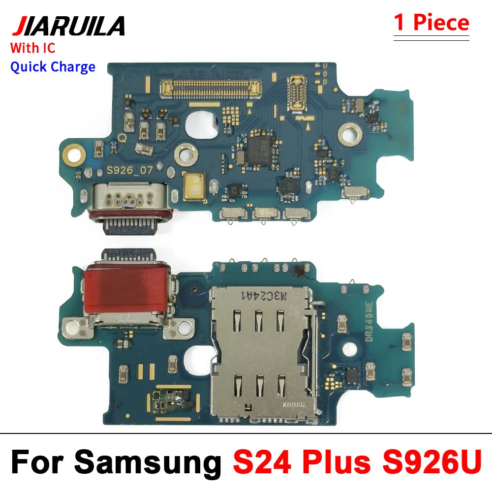New USB Charger Dock Connector Charging Port Microphone Flex Cable For Samsung S21 S22 S23 S24 S25 Plus Ultra S21 Fe 5G S921U Samsung phone repair parts