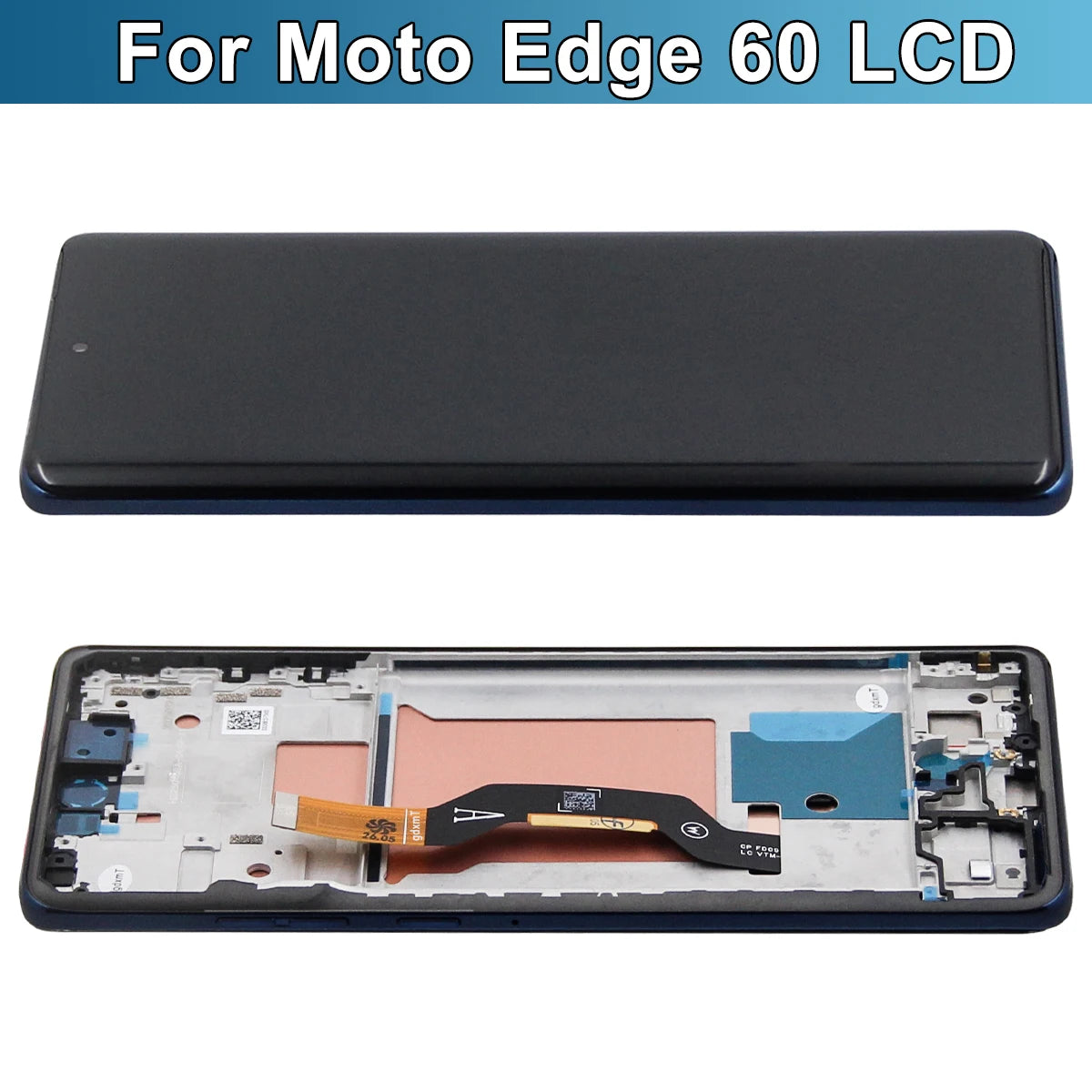 Amoled For Motorola Edge 60 LCD Touch Panel Digitizer Assembly Replacement LCD With Frame XT2505-1, XT2505-4 LCD Display Screen Motorola phone repair parts