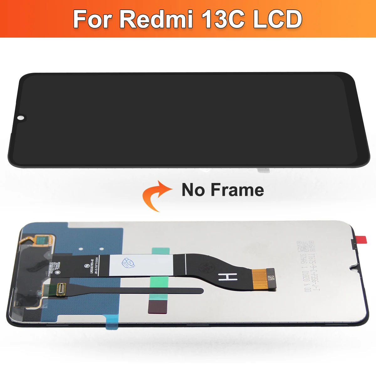 6.74''IPS For Xiaomi Redmi 13C LCD Display Screen Touch Panel Digitizer For Xiaomi Redmi 13C With Frame Replacement Parts Xiaomi phone repair parts