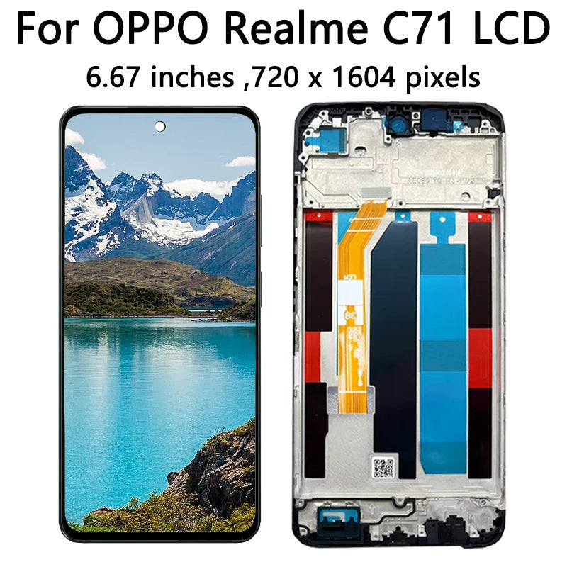 6.67”AAA+ For OPPO Realme C71 LCD RMX5303 Display Touch Screen Assembly For RealmeC71 LCD Replacement Repair Parts  Oppo phone repair parts
