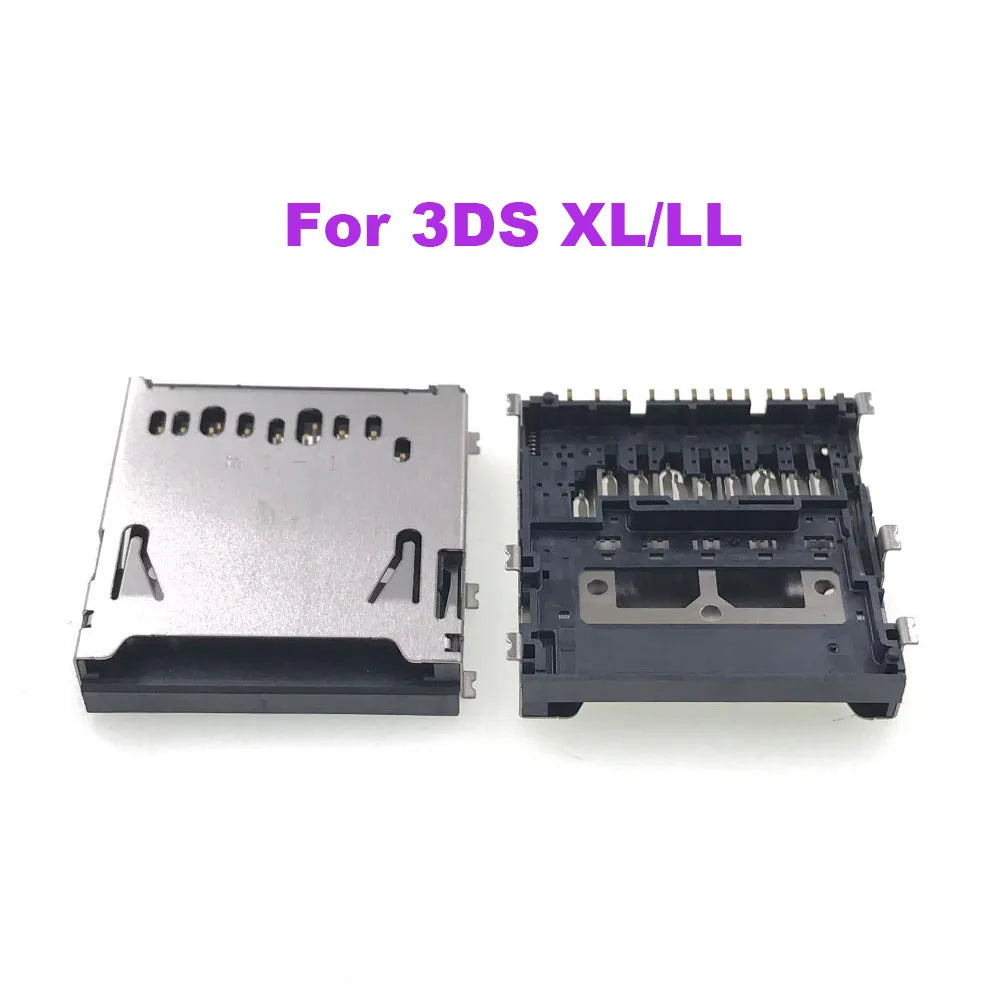 1PC For 3DS SD Game Card Reader Slot Tray Socket Board Connector For 2DS 3DS Console Accessories Replacement Game console repair parts