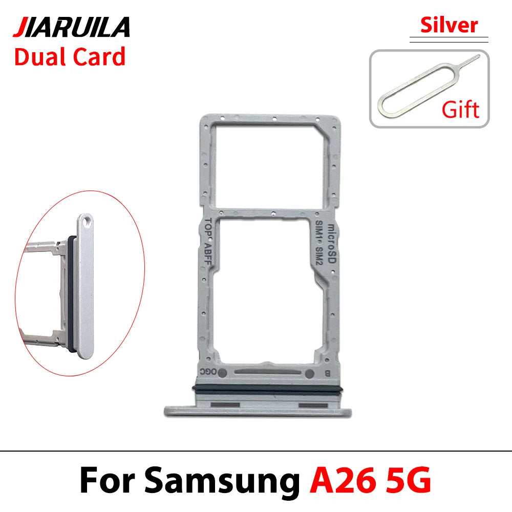 New For Samsung A36 A26 A56 4G 5G Dual SIM Card Tray Slot Holder Adapter Accessories Samsung phone repair parts