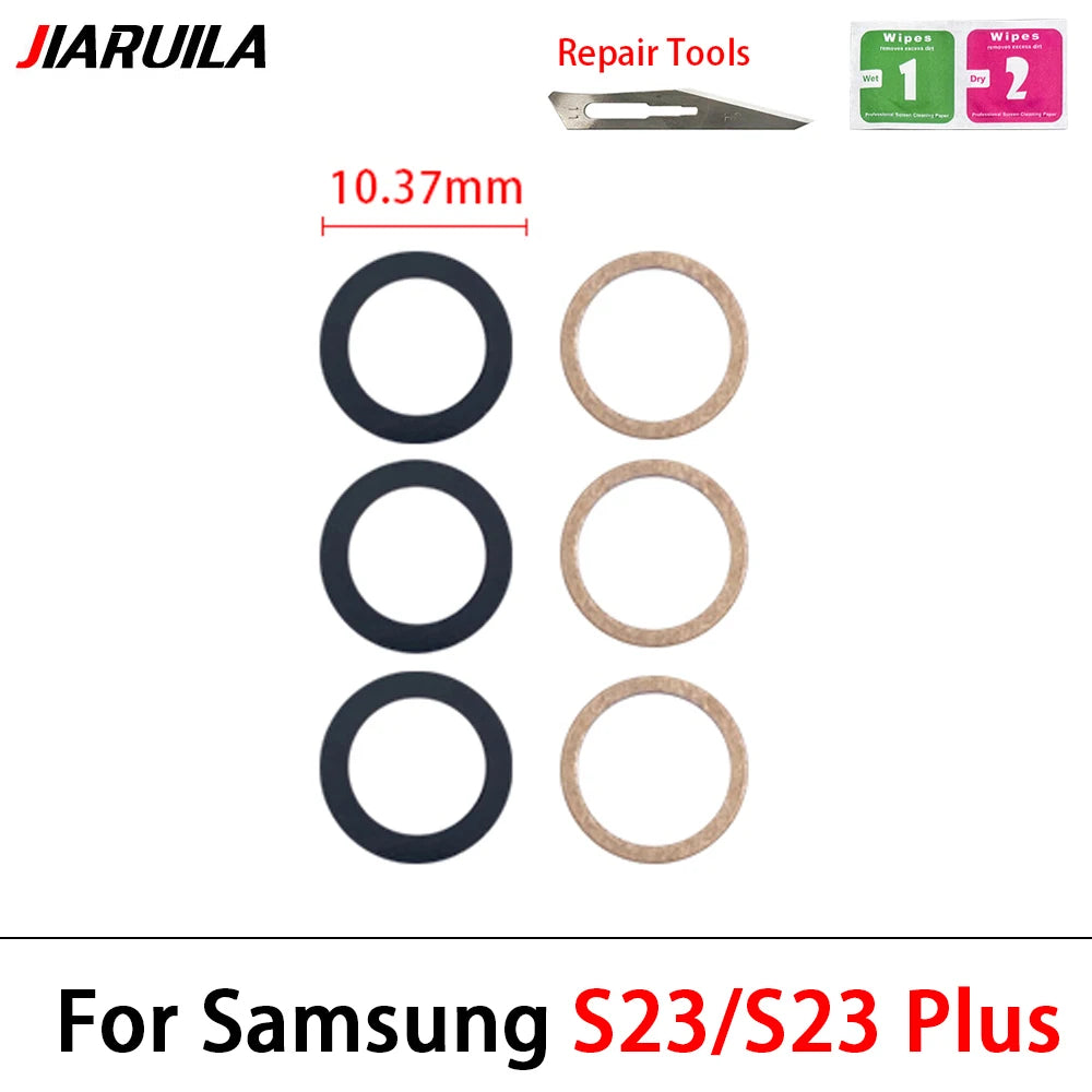 New Back Rear Camera Glass Lens For Samsung A32 A52 A72 A82 S21 S22 S23 Plus Ultra With Adhesive Repacement Parts Samsung phone repair parts