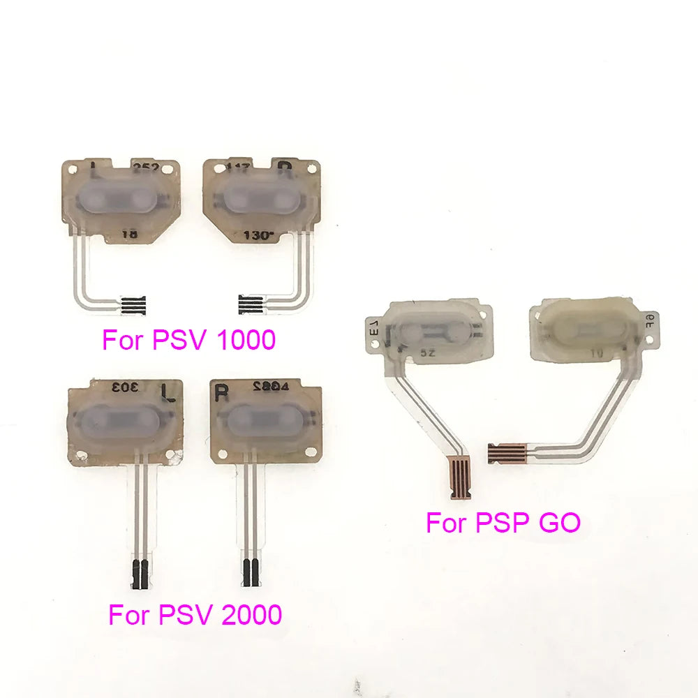 1-5Sets For PSP GO Left Right On Off Flex LR Trigger Button Function Board Flex Ribbon Cable For PSV 1000 PSV 2000 Game console repair parts