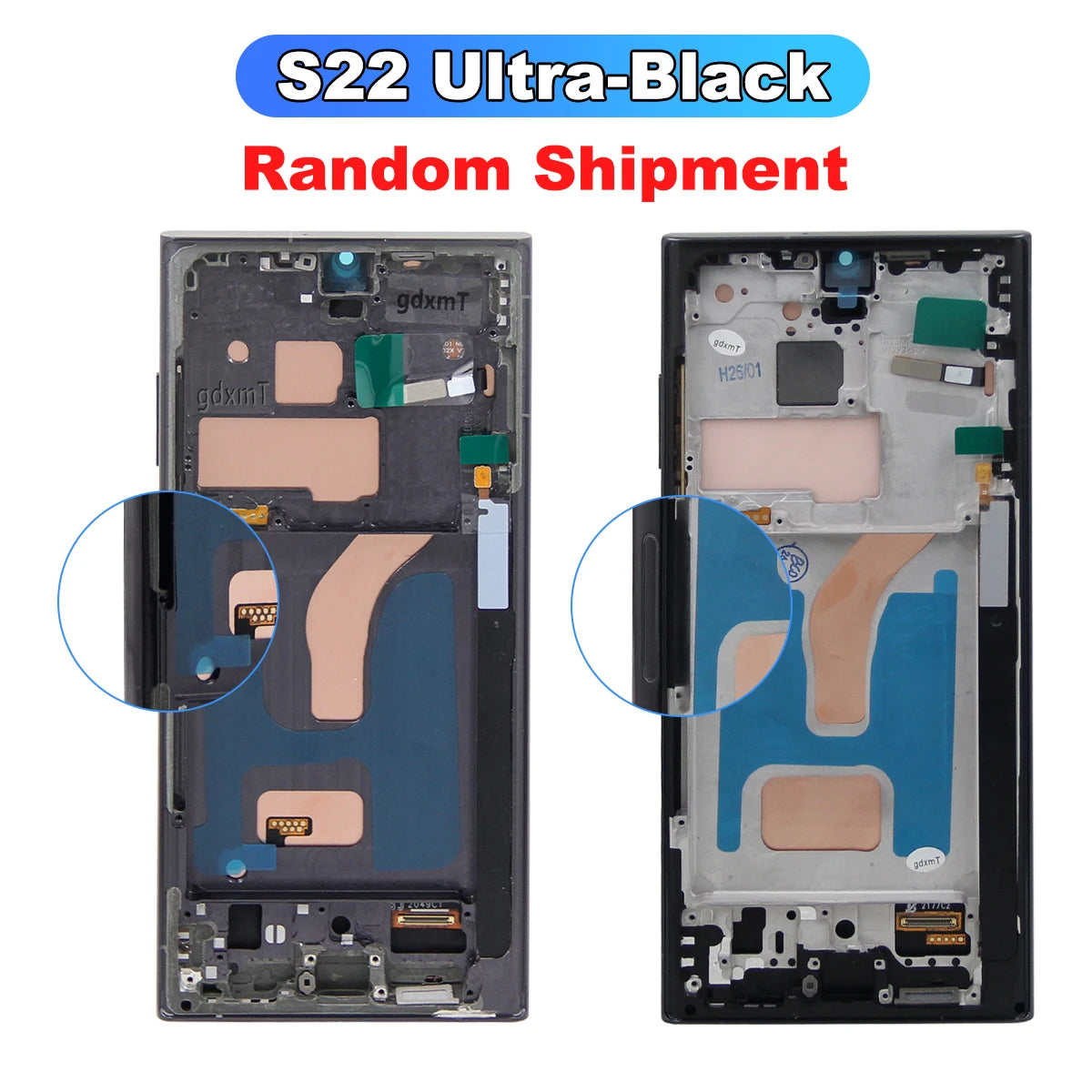 6.72'' S22 Ultra Display Screen Replacement for Samsung Galaxy S22 Ultra 5G S908B S908B/DS Lcd Digital Touch Screen With Frame Samsung phone repair parts