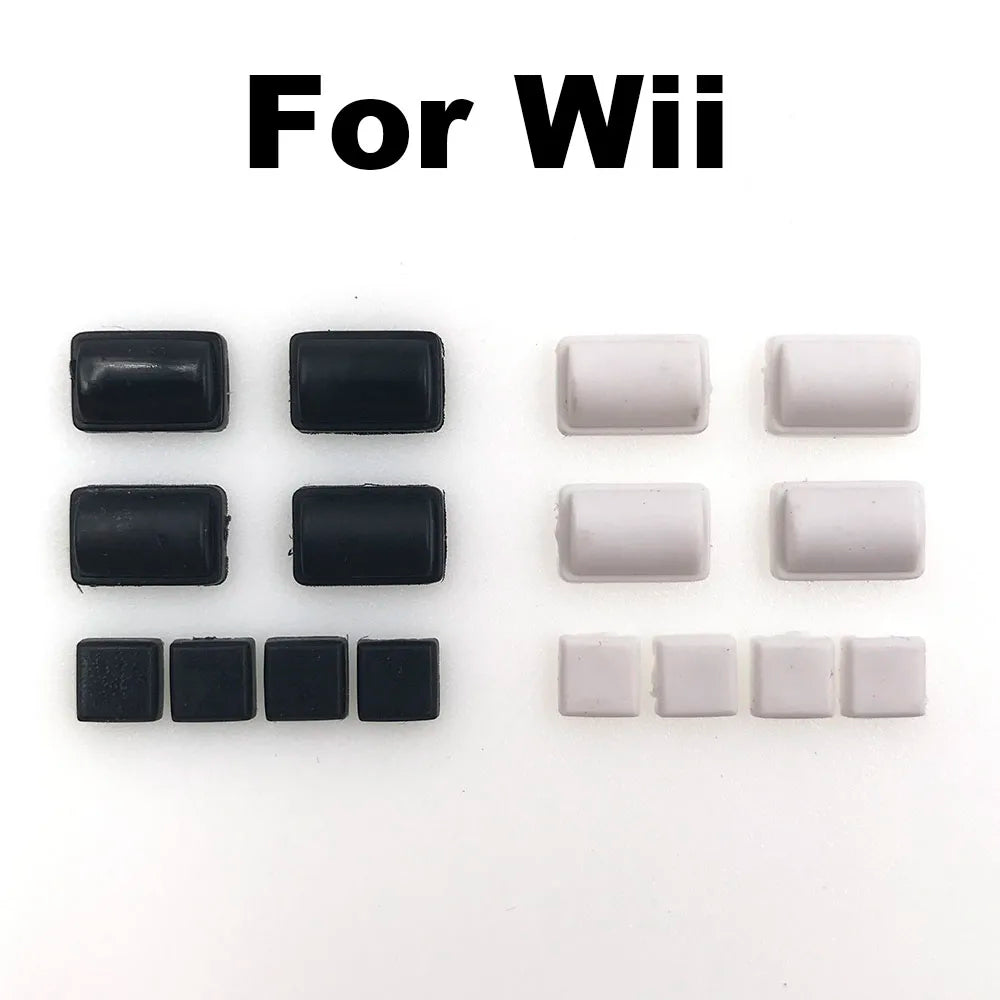 1-5Set For Nintendo Console WII Non-slip Rubber Pad Dust Plugs Screw Feet Cover Replacement Game console repair parts