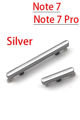 50Pcs/Lot, Volume Power Button Side Key For Redmi Note 7 8 9 9S Pro Replacement Parts