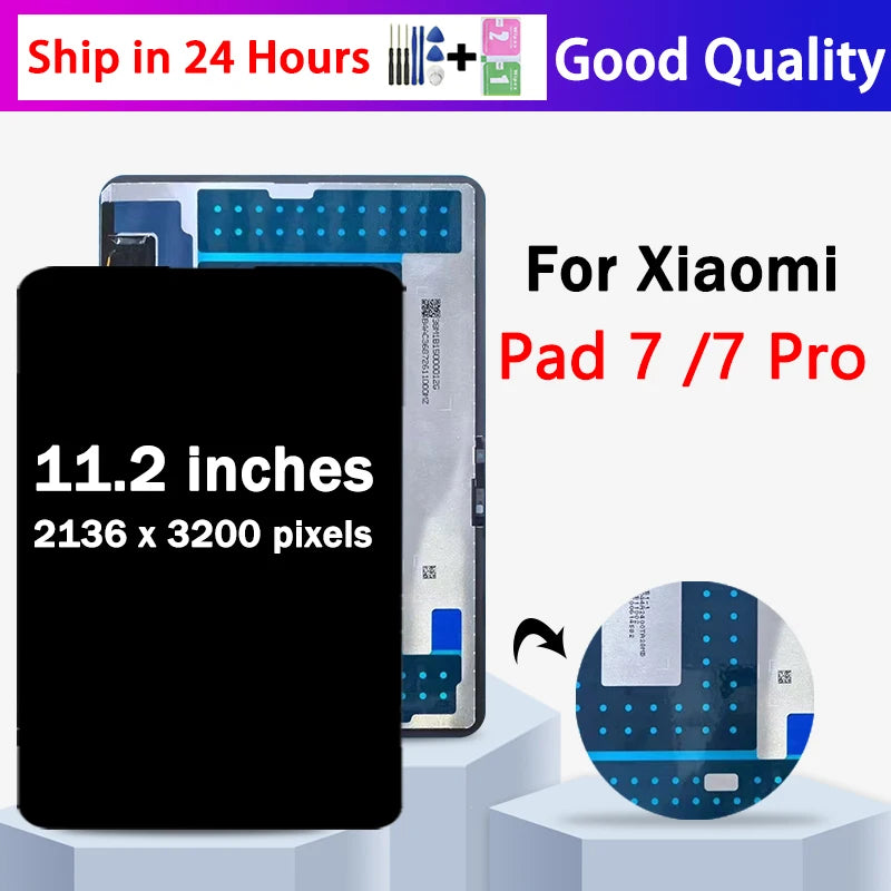 11.2" Tested For Xiaomi Pad 7 Pad7 LCD Display Screen Touch Panel Digitizer For Xiaomi Mi Pad 7 Pro 7Pro Display Assembly Tablet repair parts