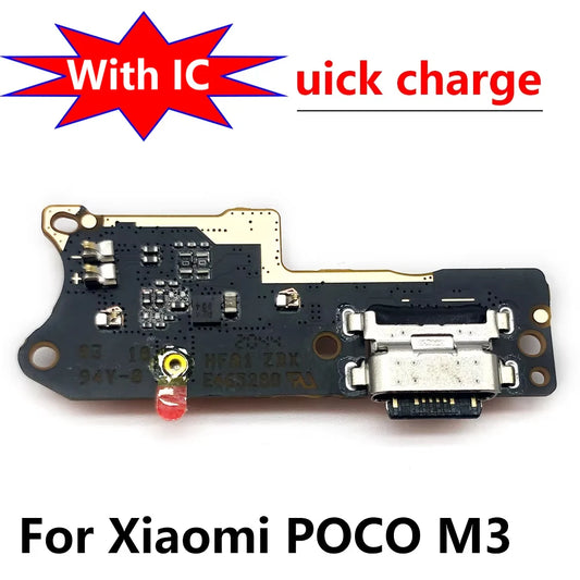 New USB Charging Port Mic Microphone Dock Connector Board Flex Cable For Xiaomi Poco M3 Repair Parts  Xiaomi  Xiao mi phone repair parts