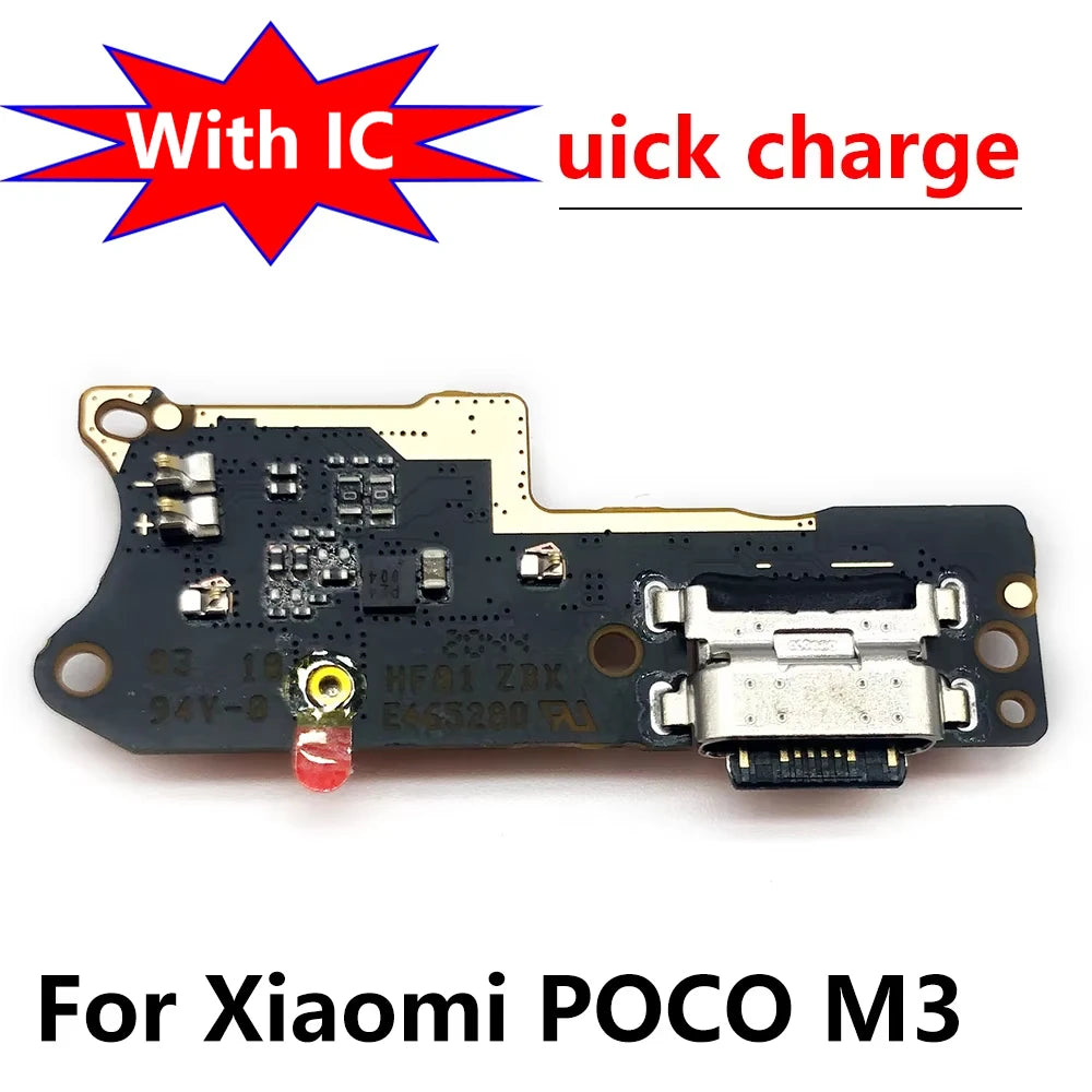 New USB Charging Port Mic Microphone Dock Connector Board Flex Cable For Xiaomi Poco M3 Repair Parts  Xiaomi  Xiao mi phone repair parts