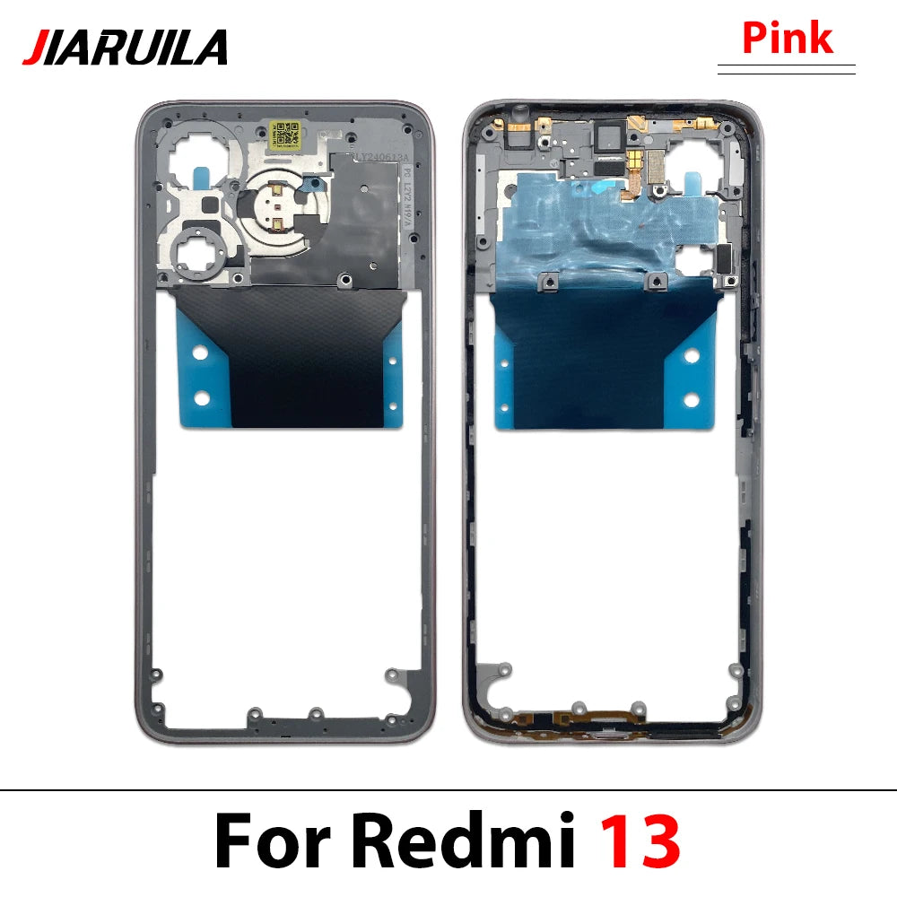 New Middle Frame For Xiaomi Redmi 12 13 13C 14C 4G 5G Door Housing Bezel Repair Parts Xiaomi  Xiao mi phone repair parts