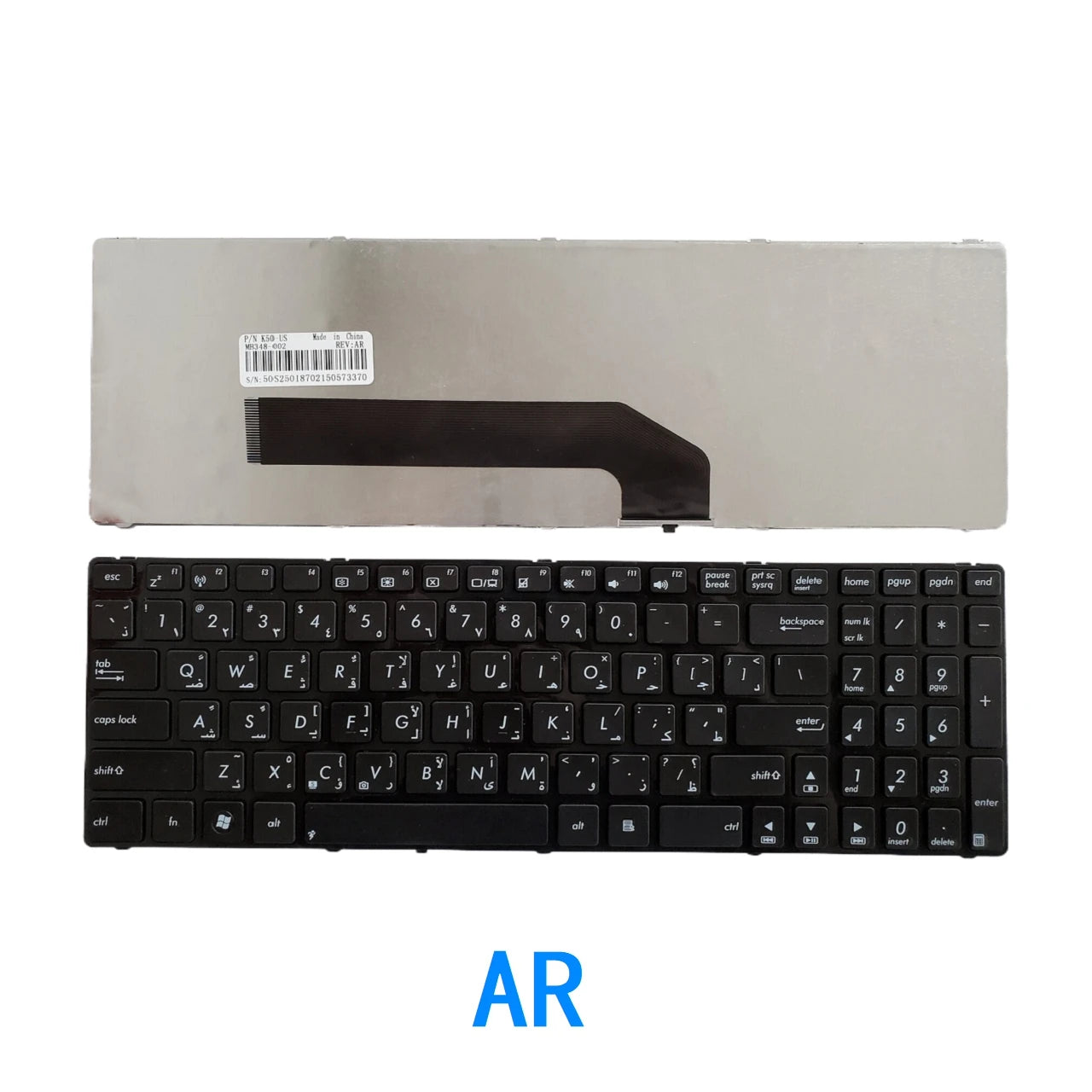 New US Russian Spanish Arab Brazil Laptop Keyboard For ASUS K50 K50I K50IJ K50C K50AB K50AD K50AF K50IN P50 P50IJ ASUS laptop repair parts