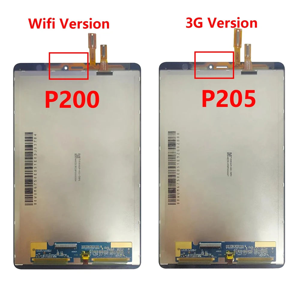 8.0" High Quality For Samsung P200 LCD Tab A 8.0 & S Pen SM-P205 SM-P200 P205 LCD Display Touch Screen Digitizer Assembly Tablet repair parts