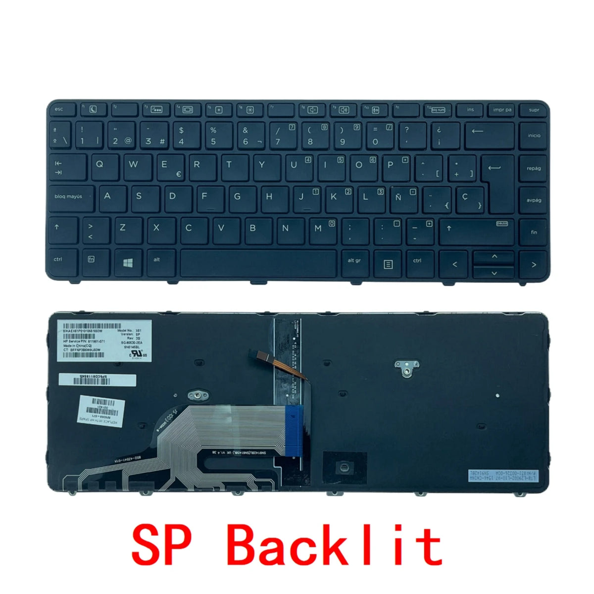 New US Russian Spanish Arab Laptop Backlit Keyboard For HP Probook 430 G3/ 430 G4/ 440 G3/ 440 G4/ 445 G3/ 640 G2/ 645 G2 HP laptop repair parts