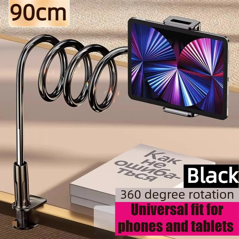 360 Clip Mobile Phone Tablet PC Holder Stand Portable Flexible Lazy Bed Desktop Bracket Desk Mount Stand Base Laptop Accessories