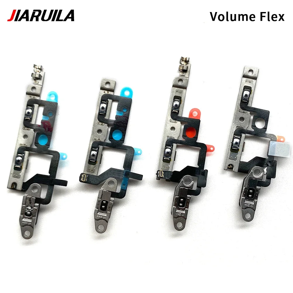 10Pcs, Power Switch On Off Button Volume control Key Button Flex Cable For iPhone 13 14 15 Pro Max Plus Mini iPhone phone repair parts