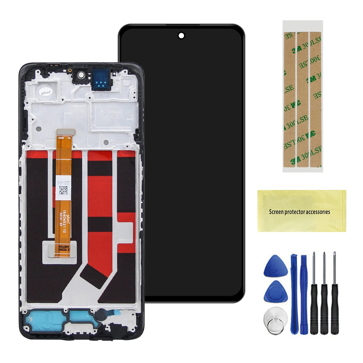 6.72" For Oppo A98 5G CPH2529 LCD With Frame Display Touch Screen Digitizer For Oppo A98 Assembly Replacement Repair Parts ﻿ OPPO phone repair parts