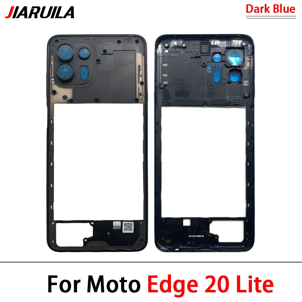 New Middle Frame Cover For Motorola For Motorola Moto E22 E32 E13 E22i Edge 20 Lite Middle Housing with Lens Frame Parts Motorola phone repair parts