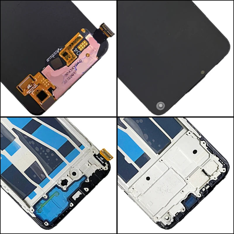 6.43'' AMOLED For OPPO Reno5 Lite CPH2205 LCD Touch Screen Digitizer Assembly For OPPO Reno 5 Lite 5Lite LCD With Fingerprints Oppo phone repair parts Realme phone repair parts