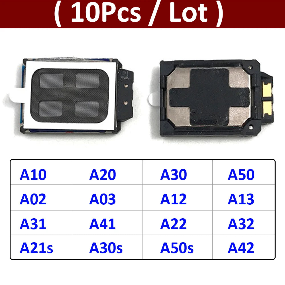 10Pcs Buzzer Ringer Loud Speaker Loudspeaker For Samsung A10 A20 A30 A50 A02 A31 A21s A30s A50s A03 Core A22 A32 4G 5G Samsung phone repair parts