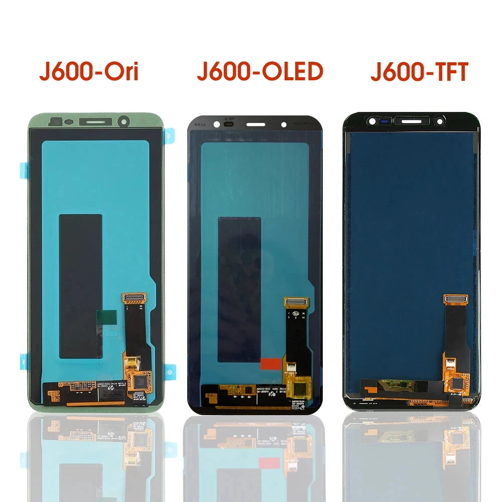 AMOLED J600 Display Screen, for Samsung Galaxy J6 J600 J600F J600G J600FN J600L Lcd Display Touch Screen Digitizer Assembly Samsung phone repair parts