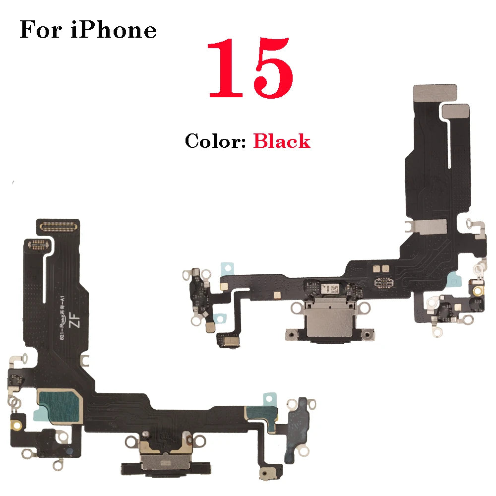 1Pcs New Brand For iPhone 16 15 Plus16 15 Pro Max Dock Charging Port Flex Cable USB Charger Connector Replacement Part iPad tablet repair parts