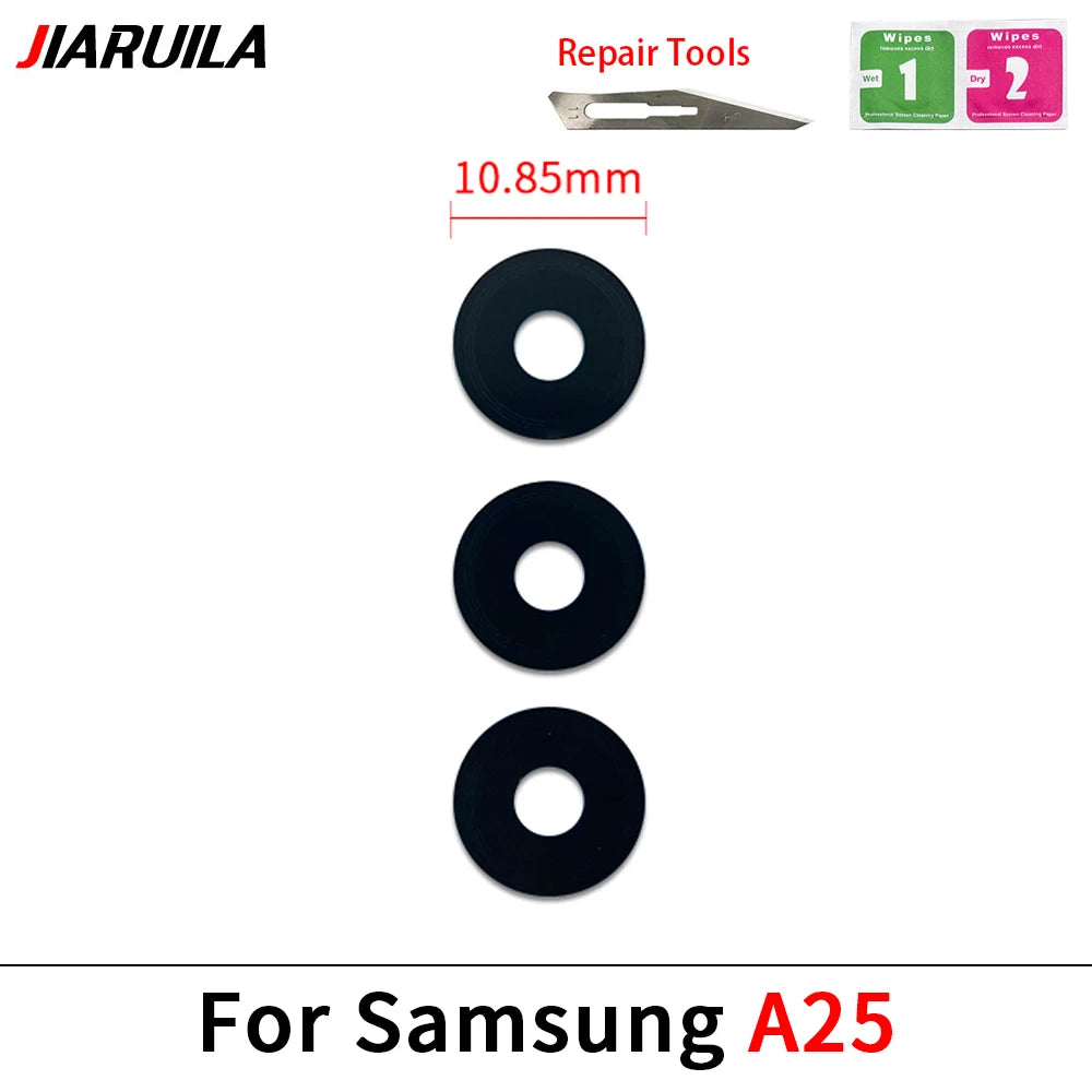 New Rear Back Camera Glass Lens For Samsung A04 A04s A04e A14 A24 A34 A54 A05 A05s A15 A25 A35 A55 4G 5G With Adhesive